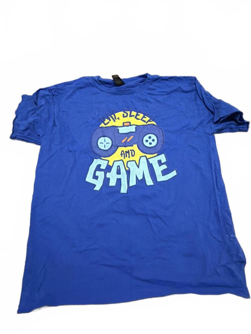 Gildan Kids Blue Printed Gaming XL Graphic Tee